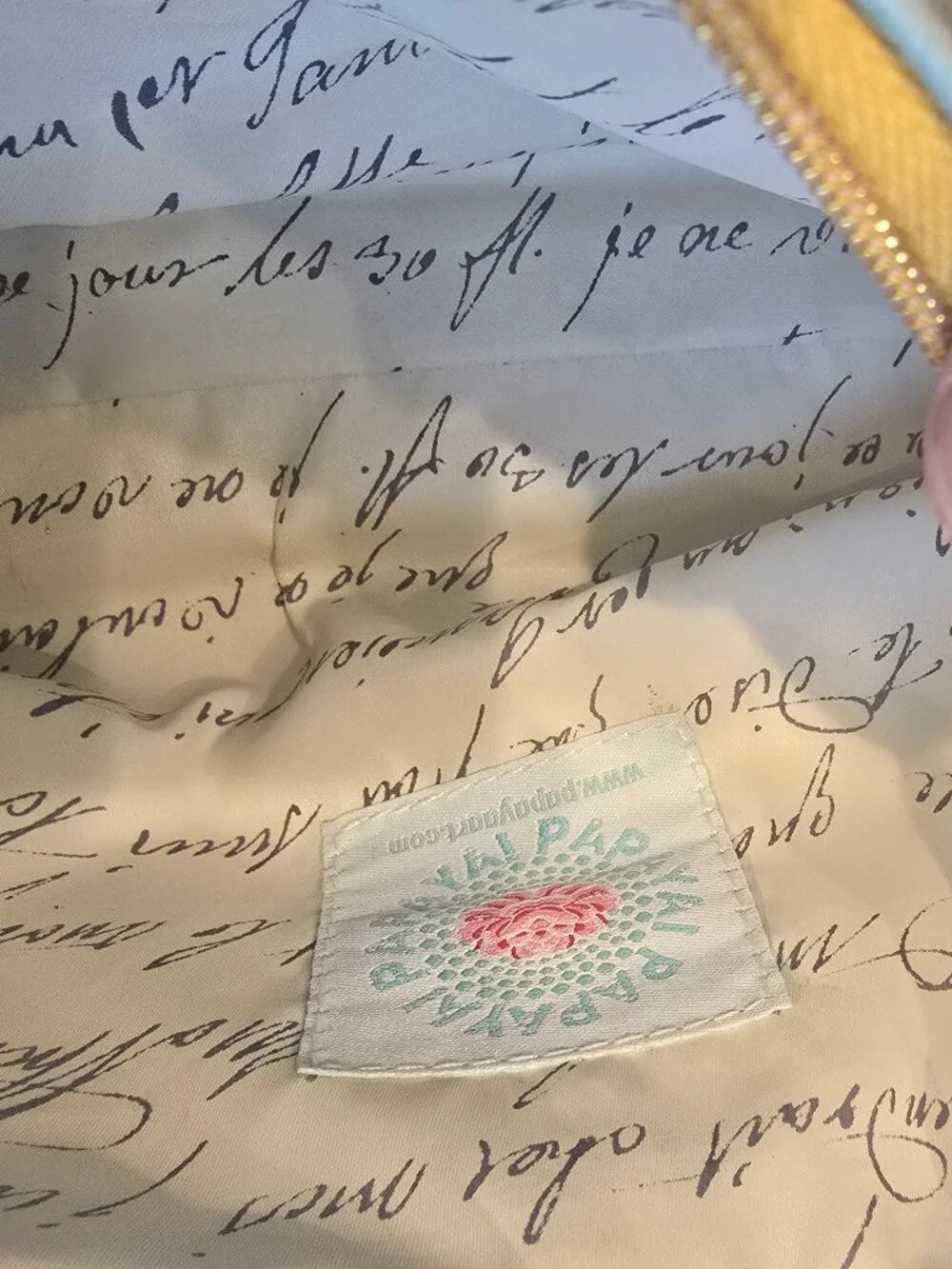 NWOT Papaya Mini Zip Bag - Picture 4 of 7